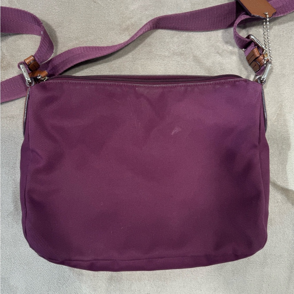 Coach Sawyer Plum Crossbody Bag - Picture 2 of 11